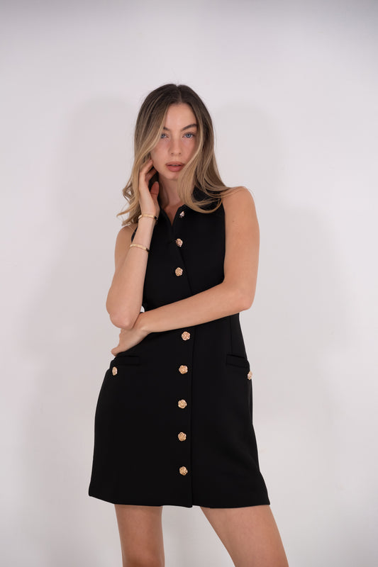 Black Scuba Mini Dress