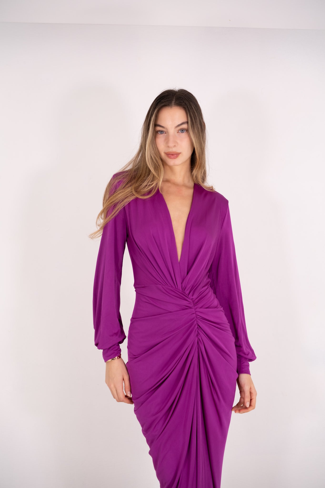 Orchid Long Sleeve Maxi Dress