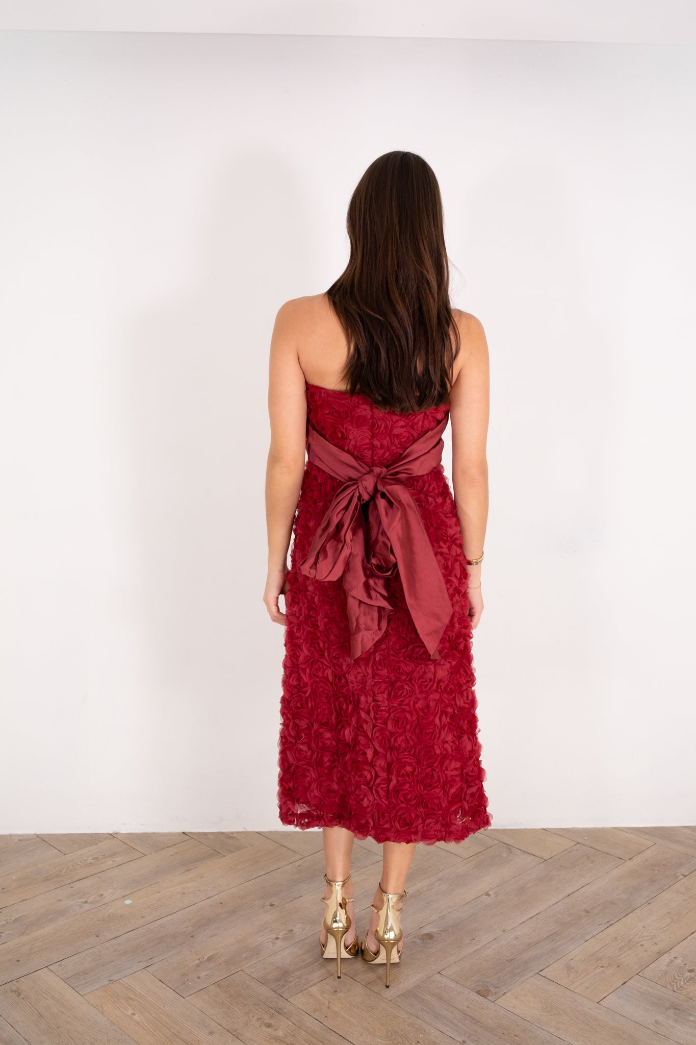 Burgundy Floral Dress