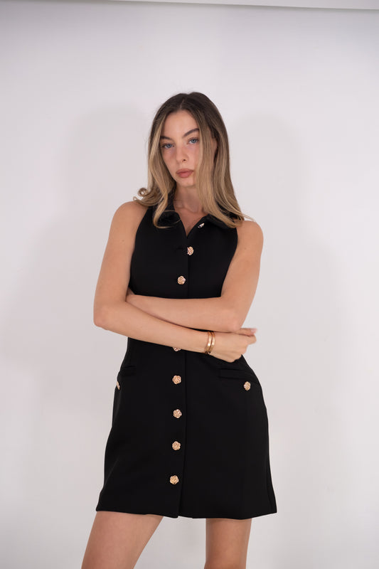 Black Scuba Mini Dress