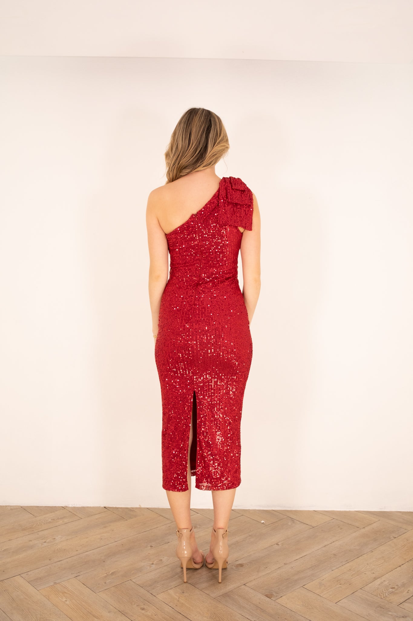 Berry Sequin Dress