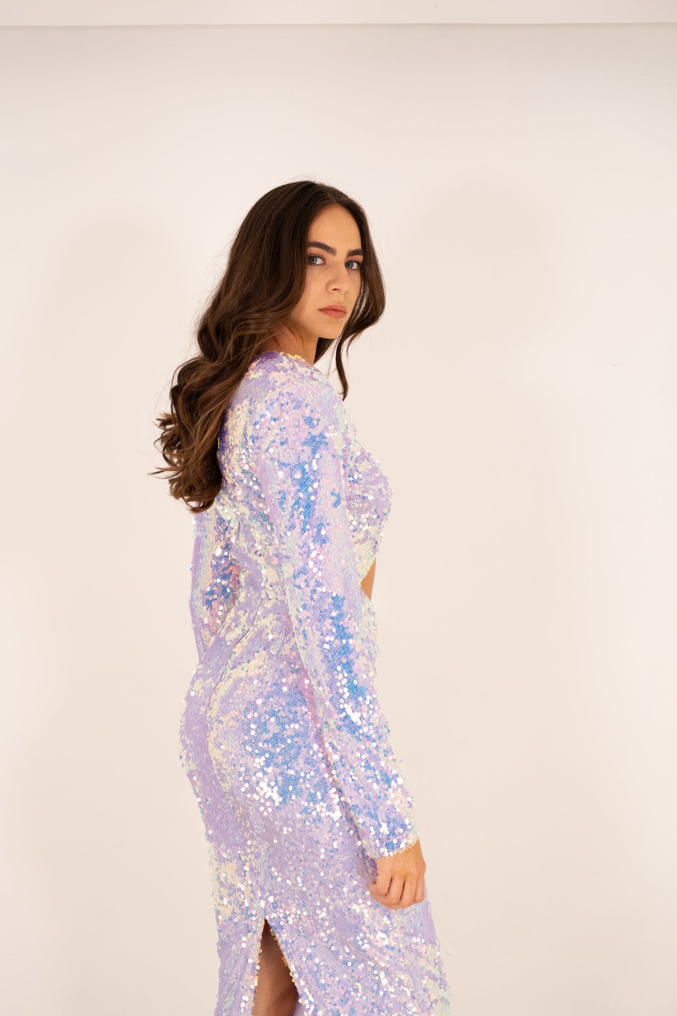 The Lavender Bodycon Sequin Dress