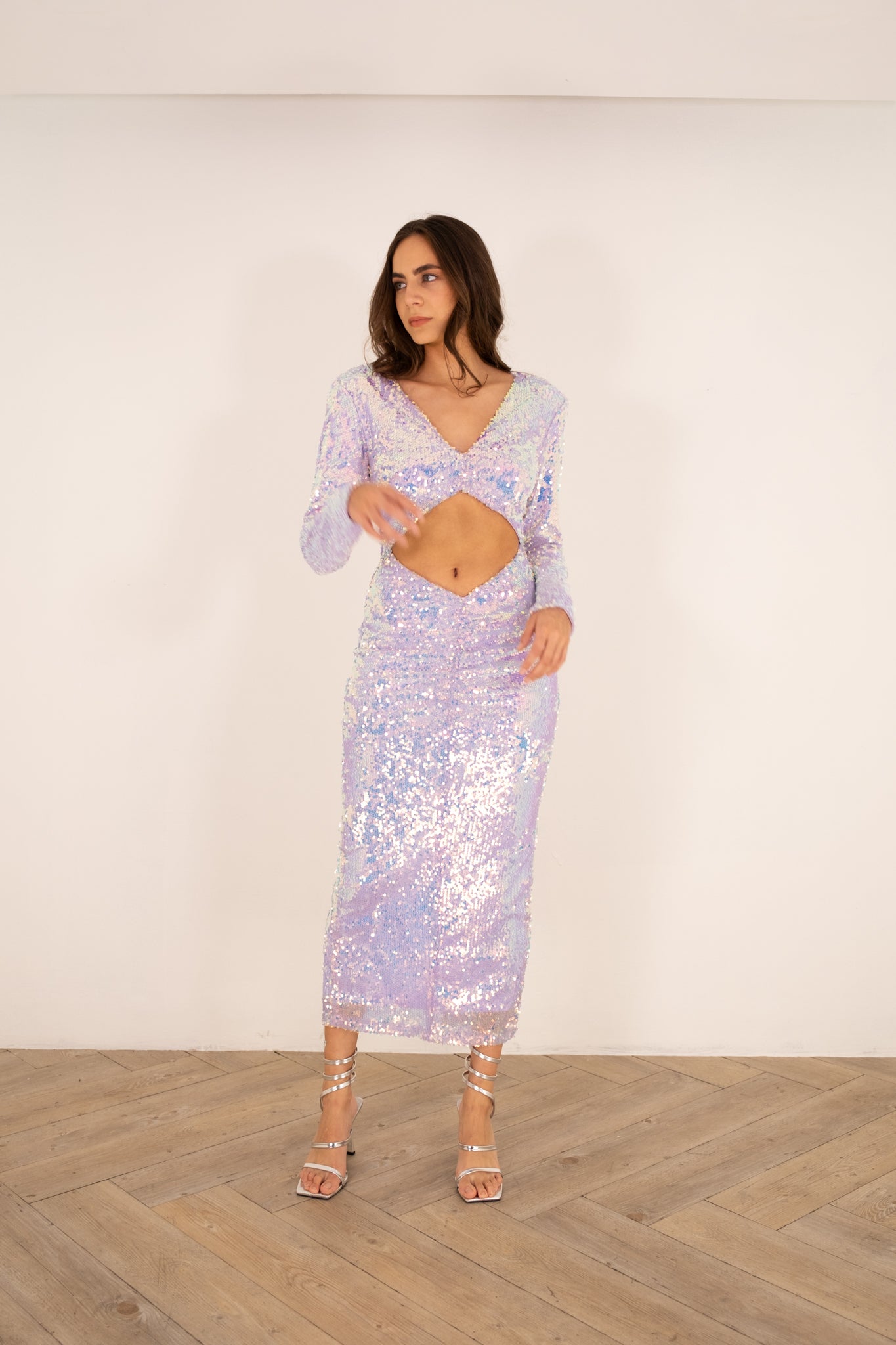 The Lavender Bodycon Sequin Dress