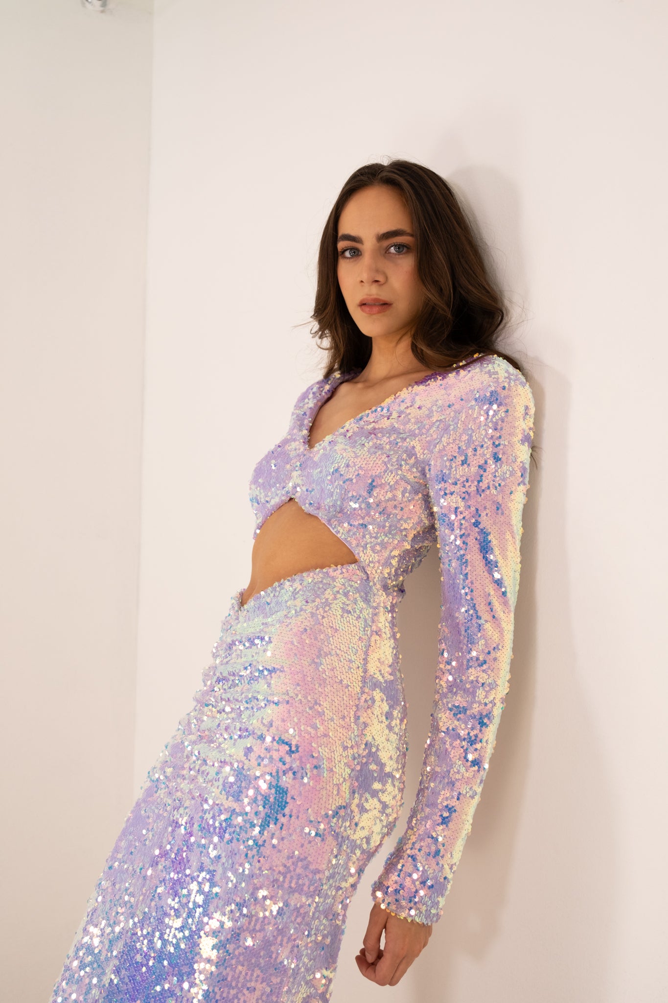 The Lavender Bodycon Sequin Dress