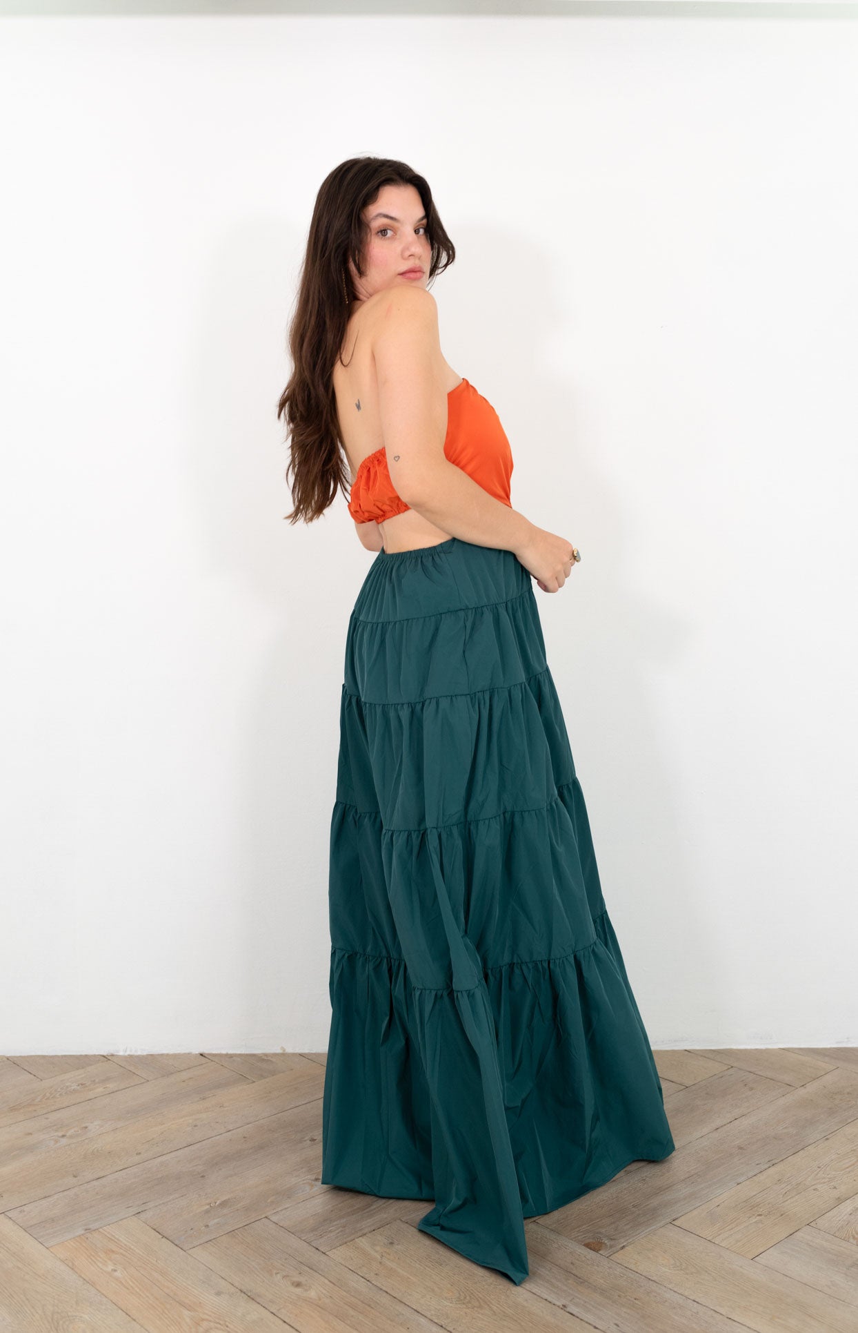 Orange/Keil Cut Out Maxi Dress