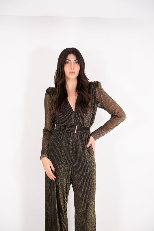 Black & Gold Jumpsuit