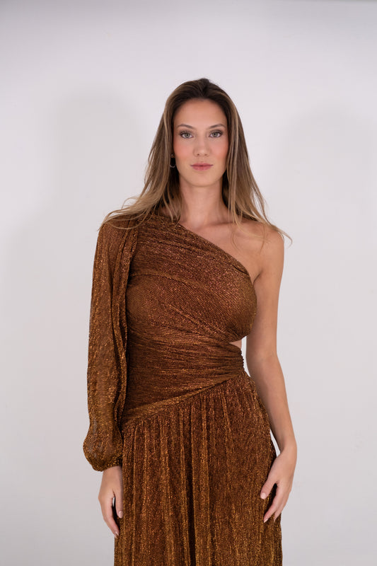 Bronze Maxi Dress