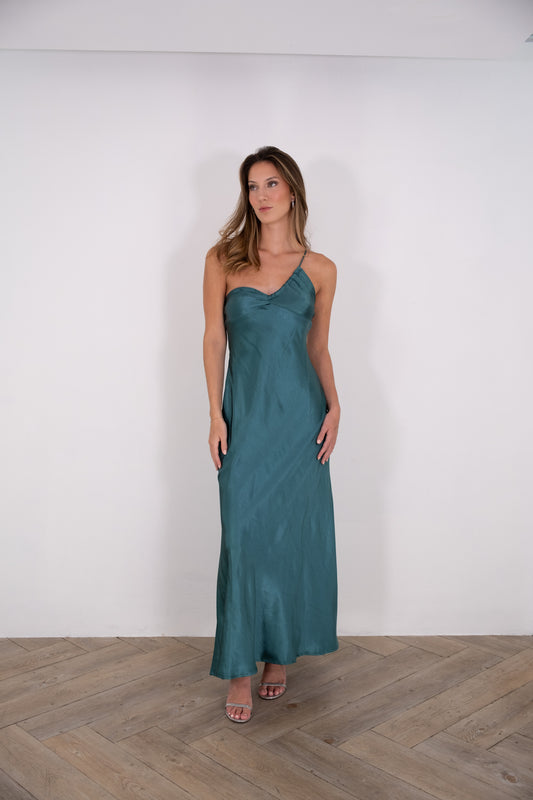 Tenerife Ocean Silk Dress